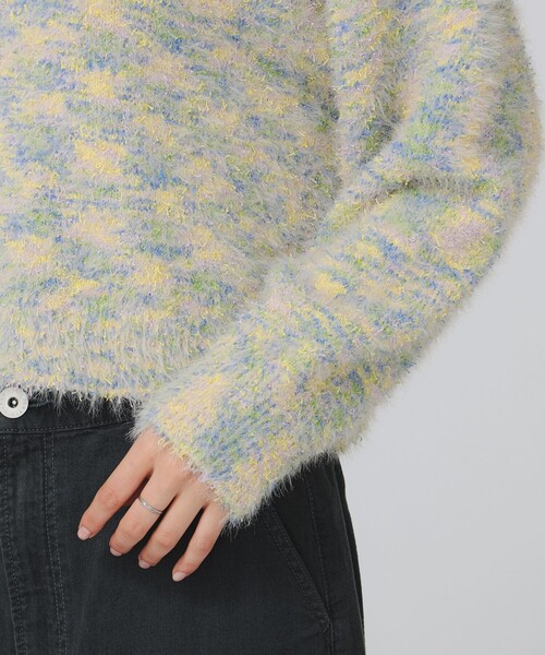 B:MING by BEAMS(ビーミングバイビームス)の「ミックス ニット(ニット/セーター・レディース・ブラウン系その他/イエロー/ネイビー・ONE SIZE)」の18枚目の写真
