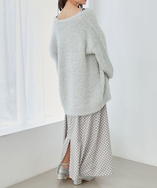 MAJESTIC LEGON(マジェスティックレゴン)の「プチフリルチェックキャミワンピース(ワンピース・レディース・グレー系その他/ブラウン系その他2・MEDIUM)」の20枚目の写真
