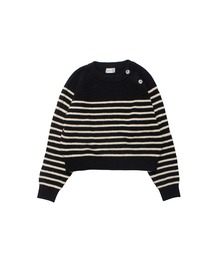 Nora Lily（ノラリリー）の「【Nora Lily】Buttoned Collar Panel Border Sweater（ニット/セーター）」