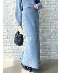 RESEXXY | グリッターIラインニットスカート【セットアップ着用可能】(スカート)