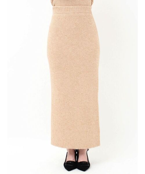 RESEXXY（リゼクシー）の「グリッターIラインニットスカート【セットアップ着用可能】（スカート・レディース・ピンク/オレンジ/ブラック/ブルー・FREE）」の9枚目の写真