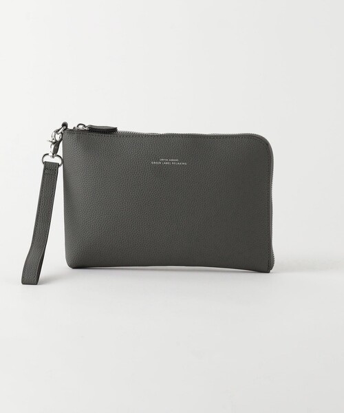 WEB限定】CIBO レザーライク フラット ポーチ M クラッチバッグ