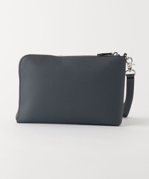 green label relaxing(グリーンレーベルリラクシング)の「【WEB限定】CIBO レザーライク フラット ポーチ M クラッチバッグ(クラッチバッグ・メンズ・ネイビー/ブラック/グレー・FREE)」の12枚目の写真