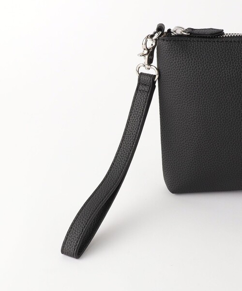 WEB限定】CIBO レザーライク フラット ポーチ M クラッチバッグ