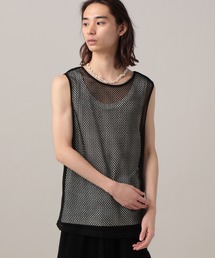 TASTE by Knit（テイストバイニット）の「【TASTE by Knit】Mesh tank top（タンクトップ）」