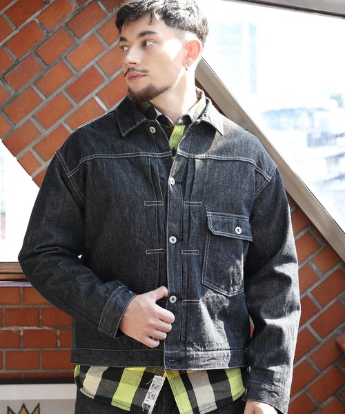 HOUSTON ヒューストン 14ozセルビッチデニムジャケット 1st