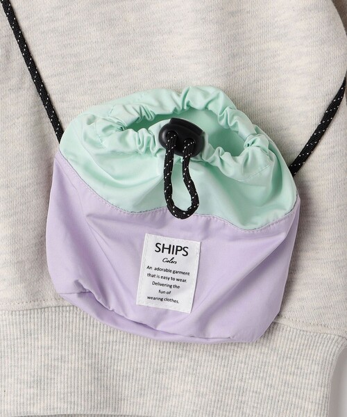 SHIPS Colors（シップス カラーズ）の「SHIPS Colors: 90~140cm /〈洗濯機可能〉ボディバッグ スウェット（スウェット・キッズ・ブラック/ナチュラル/ブルー/ピンク・90/100/110/120/140/130）」の15枚目の写真