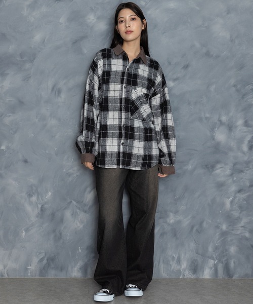 Barbour チェックシャツ　ビンテージ　コーデュロイ　ベルベルジン 242MSH5533_p_22_LL.jpg