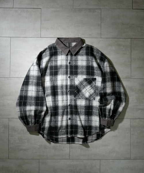 Barbour チェックシャツ　ビンテージ　コーデュロイ　ベルベルジン Barbour チェックシャツ ビンテージ コーデュロイ ベルベルジン