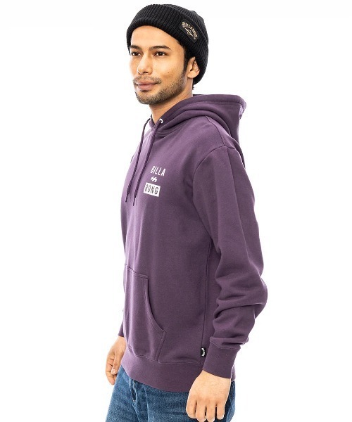 BILLABONG（ビラボン）の「BILLABONG メンズ ADVISORY パーカー 【2024年秋冬モデル】/ビラボンロゴバックプリントプルオーバーパーカー（パーカー・メンズ・ブラック/ダークパープル/オフホワイト・MEDIUM/LARGE/X-LARGE）」の15枚目の写真