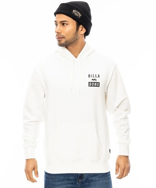 BILLABONG（ビラボン）の「BILLABONG メンズ ADVISORY パーカー 【2024年秋冬モデル】/ビラボンロゴバックプリントプルオーバーパーカー（パーカー・メンズ・ブラック/ダークパープル/オフホワイト・MEDIUM/LARGE/X-LARGE）」の4枚目の写真