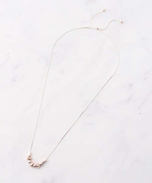 SHOO・LA・RUE（シューラルー）の「◆メッキスライダーネックレス（ネックレス・レディース・ブロンズ/ピンクゴールド/ゴールド/シルバー・00）」の7枚目の写真
