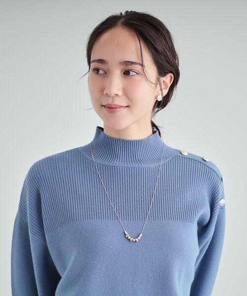 SHOO・LA・RUE（シューラルー）の「◆メッキスライダーネックレス（ネックレス・レディース・ブロンズ/ピンクゴールド/ゴールド/シルバー・00）」の9枚目の写真