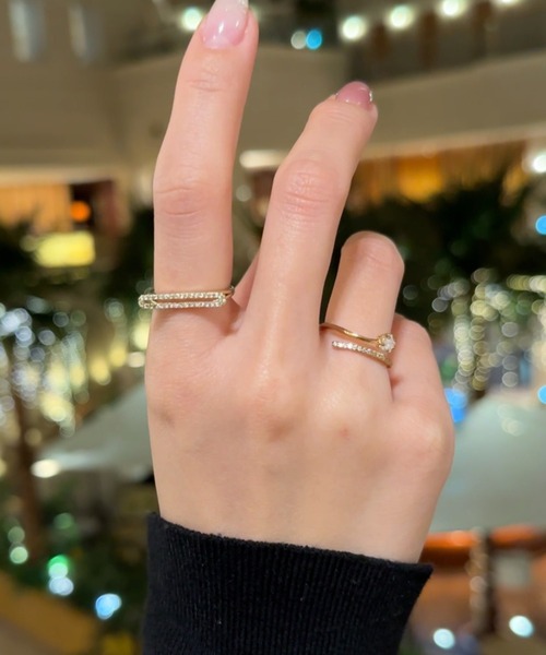 ciite'(シーテ)の「hoshi bar ring(リング・レディース・シルバー/ゴールド・FREE)」の2枚目の写真