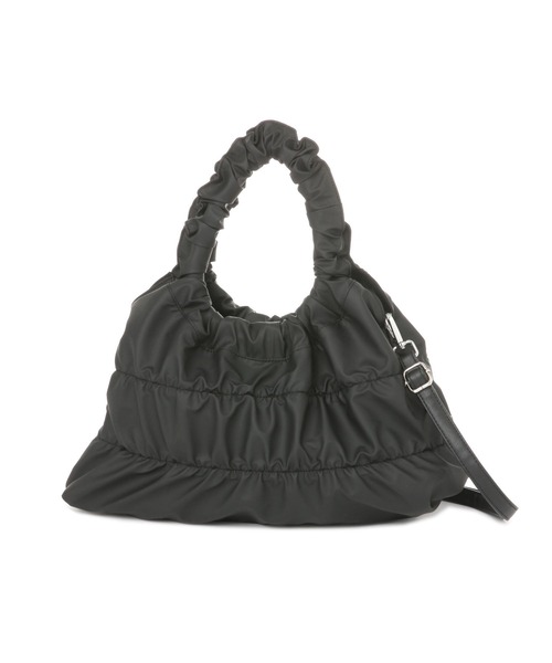 LAKOLE（ラコレ）の「ギャザー2WAYミニショルダーバッグ / 161575（ショルダーバッグ・レディース・シルバー/ライトベージュ/ブラック・FREE）」の5枚目の写真