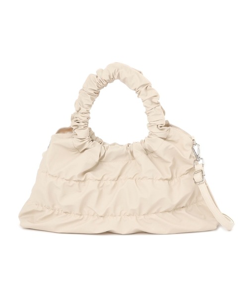 LAKOLE（ラコレ）の「ギャザー2WAYミニショルダーバッグ / 161575（ショルダーバッグ・レディース・シルバー/ライトベージュ/ブラック・FREE）」の6枚目の写真