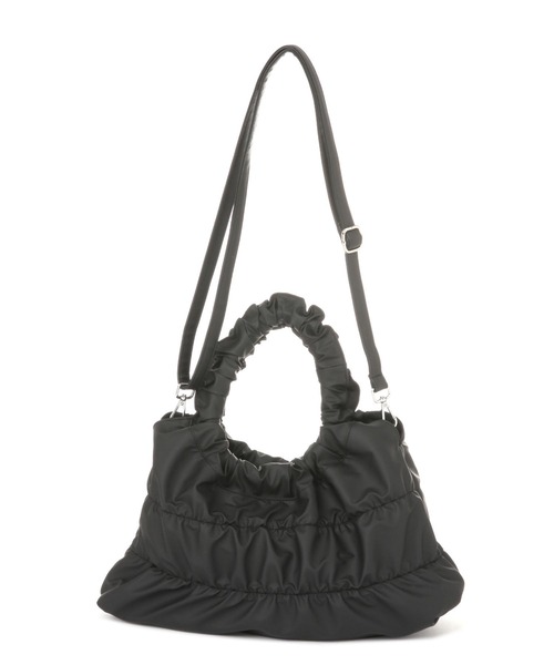 LAKOLE（ラコレ）の「ギャザー2WAYミニショルダーバッグ / 161575（ショルダーバッグ・レディース・シルバー/ライトベージュ/ブラック・FREE）」の8枚目の写真