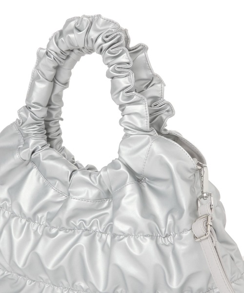 LAKOLE（ラコレ）の「ギャザー2WAYミニショルダーバッグ / 161575（ショルダーバッグ・レディース・シルバー/ライトベージュ/ブラック・FREE）」の21枚目の写真