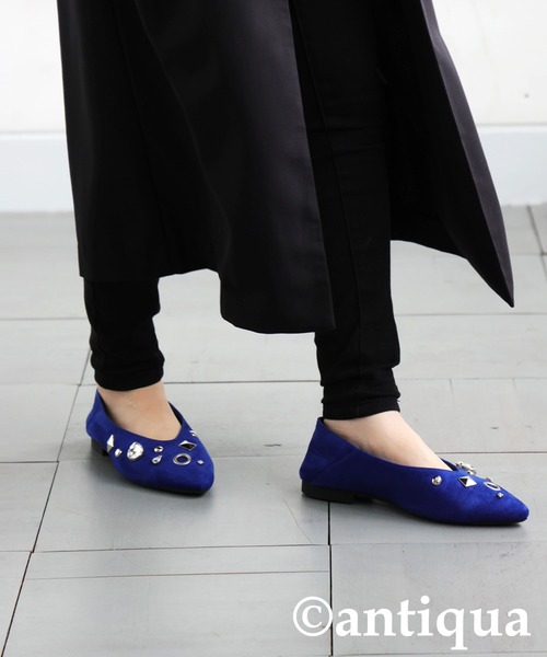 antiqua(アンティカ)の「スエードパンプス(パンプス・レディース・ブラック/レッド/ブルー・M/S/LL/L)」の18枚目の写真