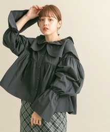 KBF | ダブルフリルカラーブラウス(シャツ/ブラウス)