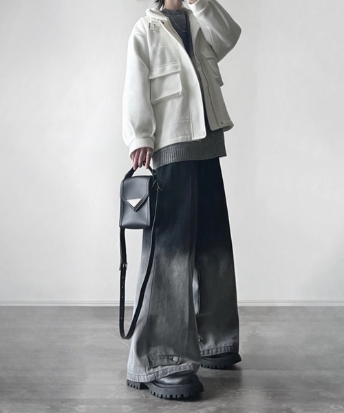 B-3 melton / boa flight jacket（ブルゾン）｜ADRER（アドラー