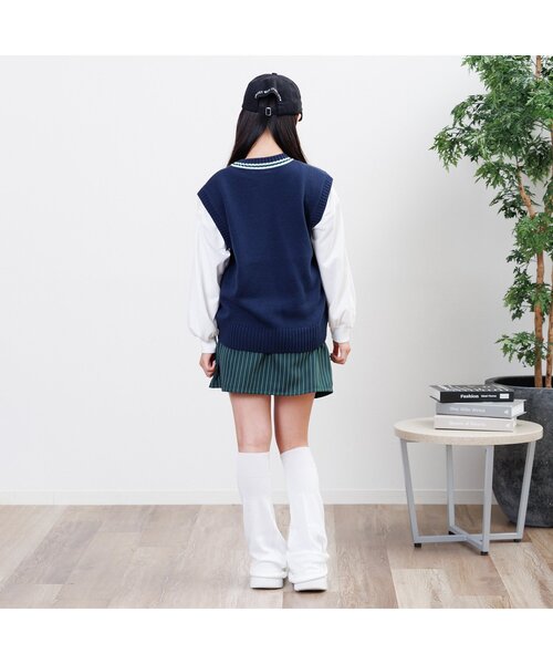 algy(アルジー)の「ラウンドラッププリーツスカパン(スカート・キッズ・ブラック/ブラウン/グリーン・XXX-SMALL/XX-SMALL/X-SMALL/MEDIUM/SMALL)」の7枚目の写真