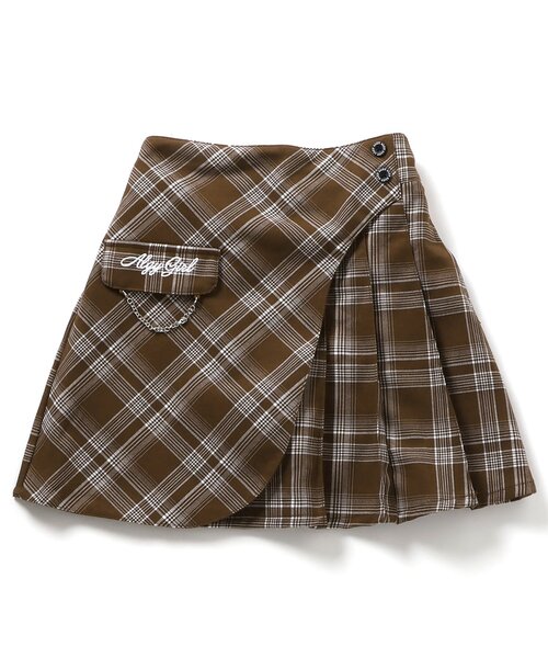 algy(アルジー)の「ラウンドラッププリーツスカパン(スカート・キッズ・ブラック/ブラウン/グリーン・XXX-SMALL/XX-SMALL/X-SMALL/MEDIUM/SMALL)」の15枚目の写真