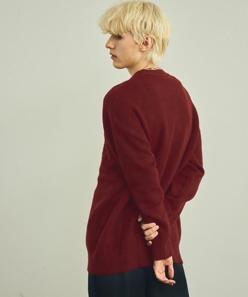 Shoowtime（ショウタイム）の「ルーズシルエットクルーネックニットセーター（ニット/セーター・メンズ・グレー/ブラック/ベージュ/バーガンディー・LARGE/MEDIUM/X-LARGE/SMALL）」の19枚目の写真