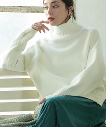 OPAQUE.CLIP | もちもちタートルスリットニット(ニット/セーター)