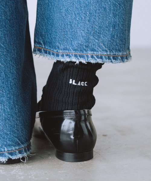 IENA（イエナ）の「BLACK ソックス（ソックス/靴下・レディース・ブラック/ホワイト・FREE）」の4枚目の写真