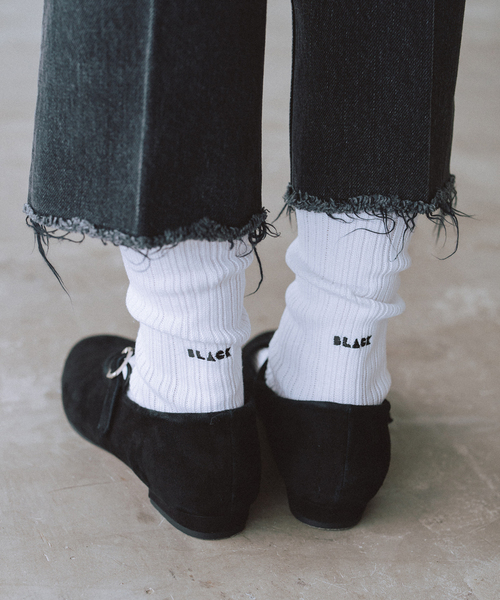 IENA（イエナ）の「BLACK ソックス（ソックス/靴下・レディース・ブラック/ホワイト・FREE）」の10枚目の写真