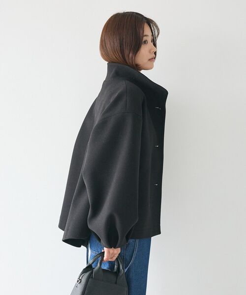 CRAFT STANDARD BOUTIQUE（クラフトスタンダードブティック）の「ソデタックスタンドコート（その他アウター・レディース・チャコールグレー/ブラック/モカ・FREE）」の16枚目の写真