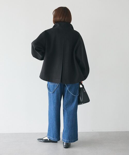 CRAFT STANDARD BOUTIQUE（クラフトスタンダードブティック）の「ソデタックスタンドコート（その他アウター・レディース・チャコールグレー/ブラック/モカ・FREE）」の20枚目の写真