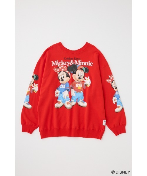 Disney SERIES CREATED by MUS(ディズニーシリーズクリエイテッドバイエムユーエス)の「MD BACKWARDS MM OVERSIZED プルオーバー(スウェット・レディース・レッド/ブラック/グレー×ホワイト・FREE)」の14枚目の写真