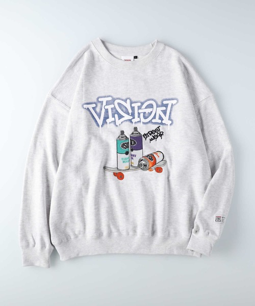 Right-on（ライトオン）の「【VISION STREET WEAR】スプレーイラストトレーナー（スウェット・メンズ・ブラック/グレー/ブルー・M/L/XL）」の14枚目の写真