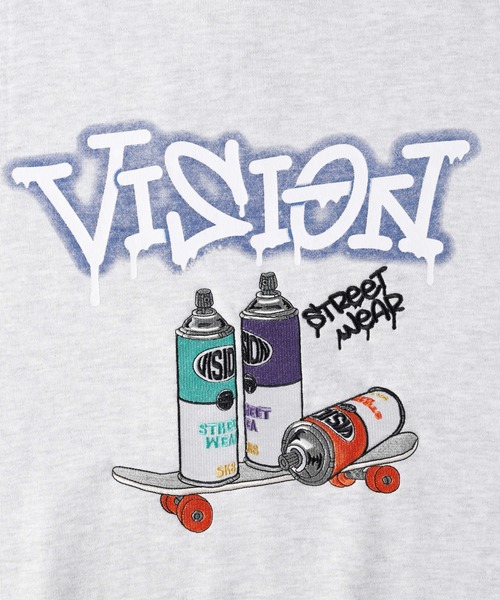 Right-on（ライトオン）の「【VISION STREET WEAR】スプレーイラストトレーナー（スウェット・メンズ・ブラック/グレー/ブルー・M/L/XL）」の16枚目の写真