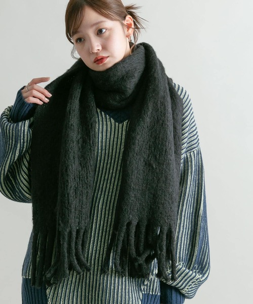 KBF（ケイビーエフ）の「バイカラーRIBオーバーニット（ニット/セーター・レディース・ブルー系その他/オレンジ系その他/ホワイト系その他/ピンク系その他・ONE）」の14枚目の写真