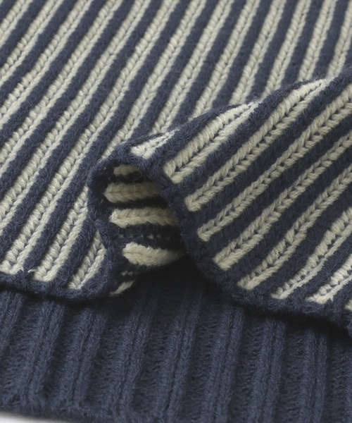 KBF（ケイビーエフ）の「バイカラーRIBオーバーニット（ニット/セーター・レディース・ブルー系その他/オレンジ系その他/ホワイト系その他/ピンク系その他・ONE）」の21枚目の写真