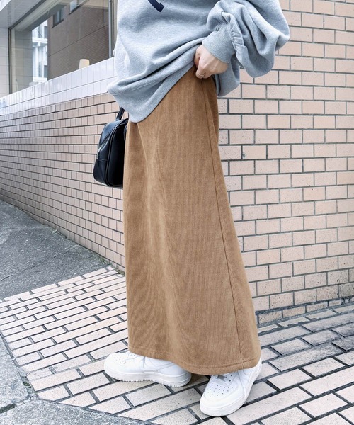 レレイ　　　マーク＆ロナ　スカート　秋冬 コーデュロイ裏フリースナロースカート（スカート）｜reca（レカ）の