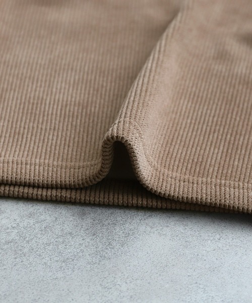 reca（レカ）の「コーデュロイ裏フリースナロースカート（スカート・レディース・ブラック/モカ/ブラウン/アイボリー・L/M）」の7枚目の写真