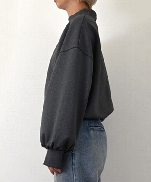 STYLEBLOCK（スタイルブロック）の「カットダンボールドロストトップス（Tシャツ/カットソー・レディース・ブラック/チャコールグレー/アイボリー/キャメル・M）」の9枚目の写真