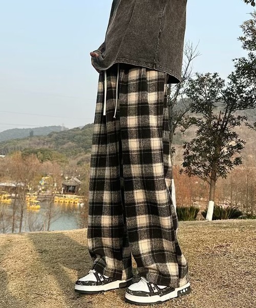 link lot(リンクロット)の「起毛ネルチェックイージーパンツ(その他パンツ・レディース・ブルー/レッド/ブラウン/ブラック・L/M)」の22枚目の写真