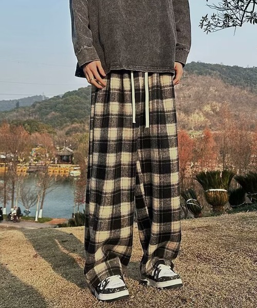link lot(リンクロット)の「起毛ネルチェックイージーパンツ(その他パンツ・レディース・ブルー/レッド/ブラウン/ブラック・L/M)」の20枚目の写真