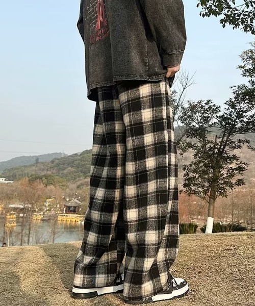 link lot(リンクロット)の「起毛ネルチェックイージーパンツ(その他パンツ・レディース・ブルー/レッド/ブラウン/ブラック・L/M)」の13枚目の写真