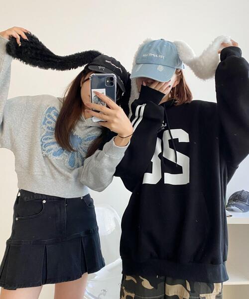 WEGO（ウィゴー）の「WEGO/モコモコウサミミデニムキャップ（キャップ・レディース・ブラック系その他/スカイブルー・FREE）」の4枚目の写真