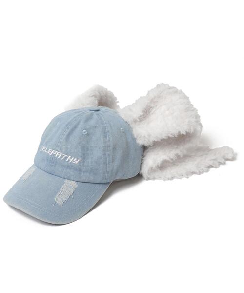 WEGO（ウィゴー）の「WEGO/モコモコウサミミデニムキャップ（キャップ・レディース・ブラック系その他/スカイブルー・FREE）」の8枚目の写真