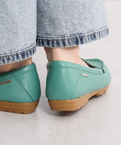 【極美品】HIMIKO ヒミコ モカシン シューズ ヒミコ 卑弥呼 リボンモチーフモカシン/631318 （ブラック） -靴