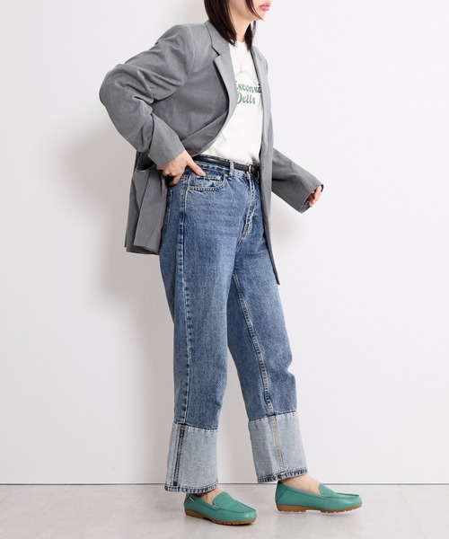 HIMIKO（ヒミコ）の「【HIMIKO】パンチングレザーモカシン/651114（モカシン/デッキシューズ・レディース・ブラック/ブラウン/シルバー/グリーン・25.0cm/24.0cm/22.0cm/26.0cm/25.5cm/23.0cm/22.5cm/21.5cm/26.5cm/24.5cm/23.5cm）」の20枚目の写真