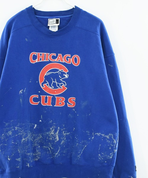 【ヴィンテージ古着】90’s PUMA MLB CHICAGO CUBS プリントスウェット