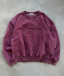 ヴィンテージライクルーズ裏起毛刺繍スウェット